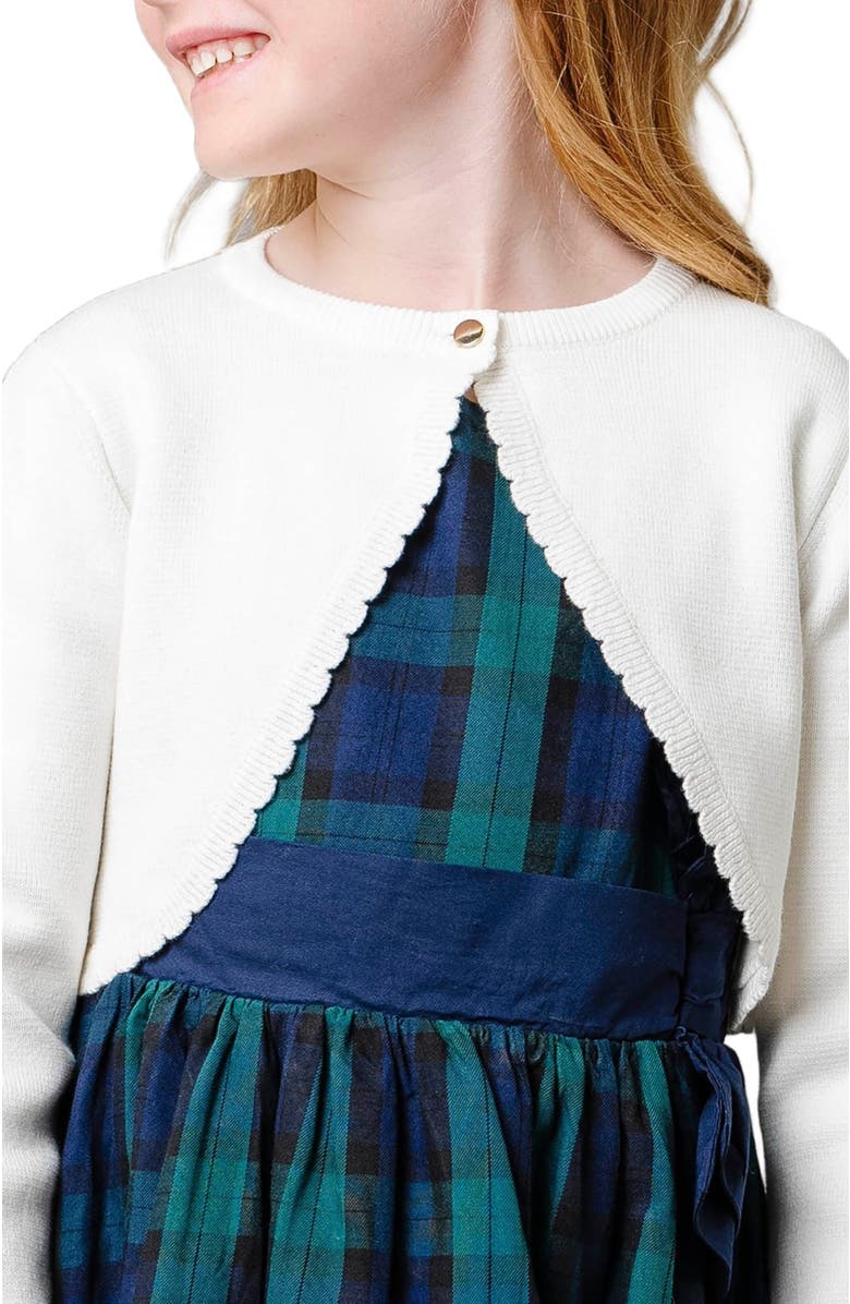 Hope & Henry Girls' Organic Cropped Milano Cardigan, Kids, Alternate, color, 