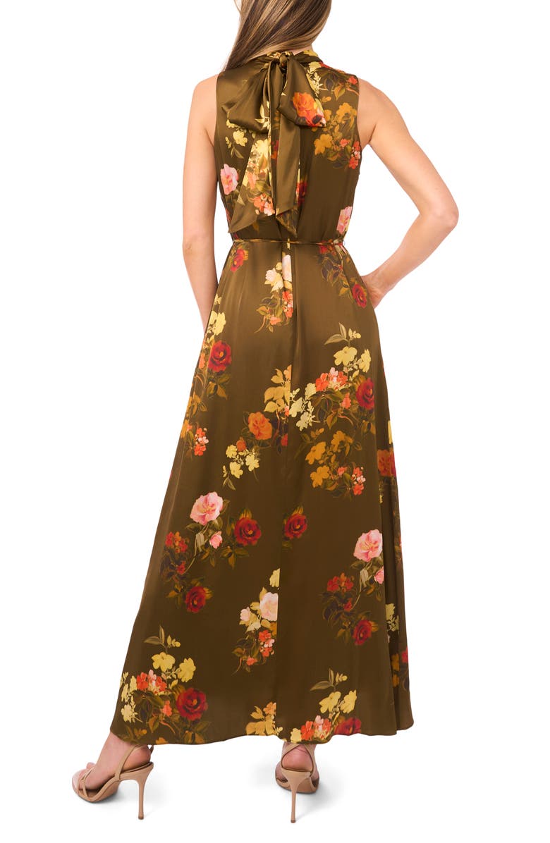 Ted Baker Amber Bow Sleeveless Maxi Dress, Alternate, color, Nutria