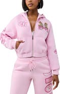 True Religion Varsity Crystal Full Zip Hoodie