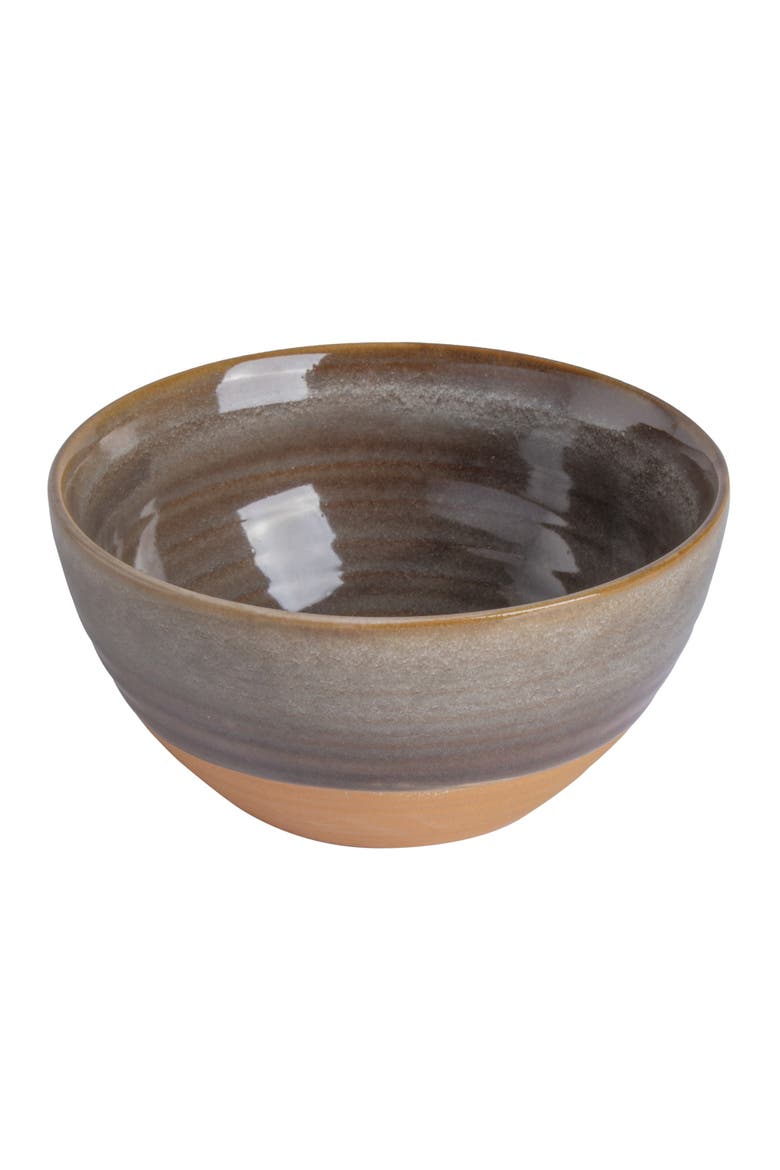 Dreamweaver 16-Piece Double Bowl Dinnerware Set, Service for 4, Alternate, color, Brown