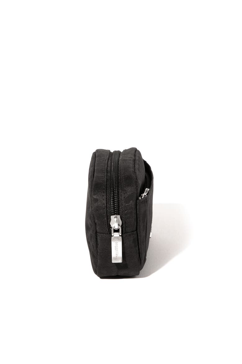 Mini Pocket Cosmetic Bag, Alternate, color, Black Cheetah Emboss