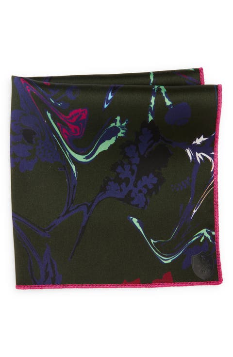 Floral Silk Pocket Square
