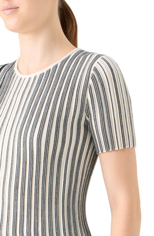 Akris Punto Stripe Virgin Wool Sweater In Multi