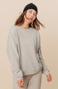 Ocio Women's Organic Cotton Teddy Oversized Crewneck