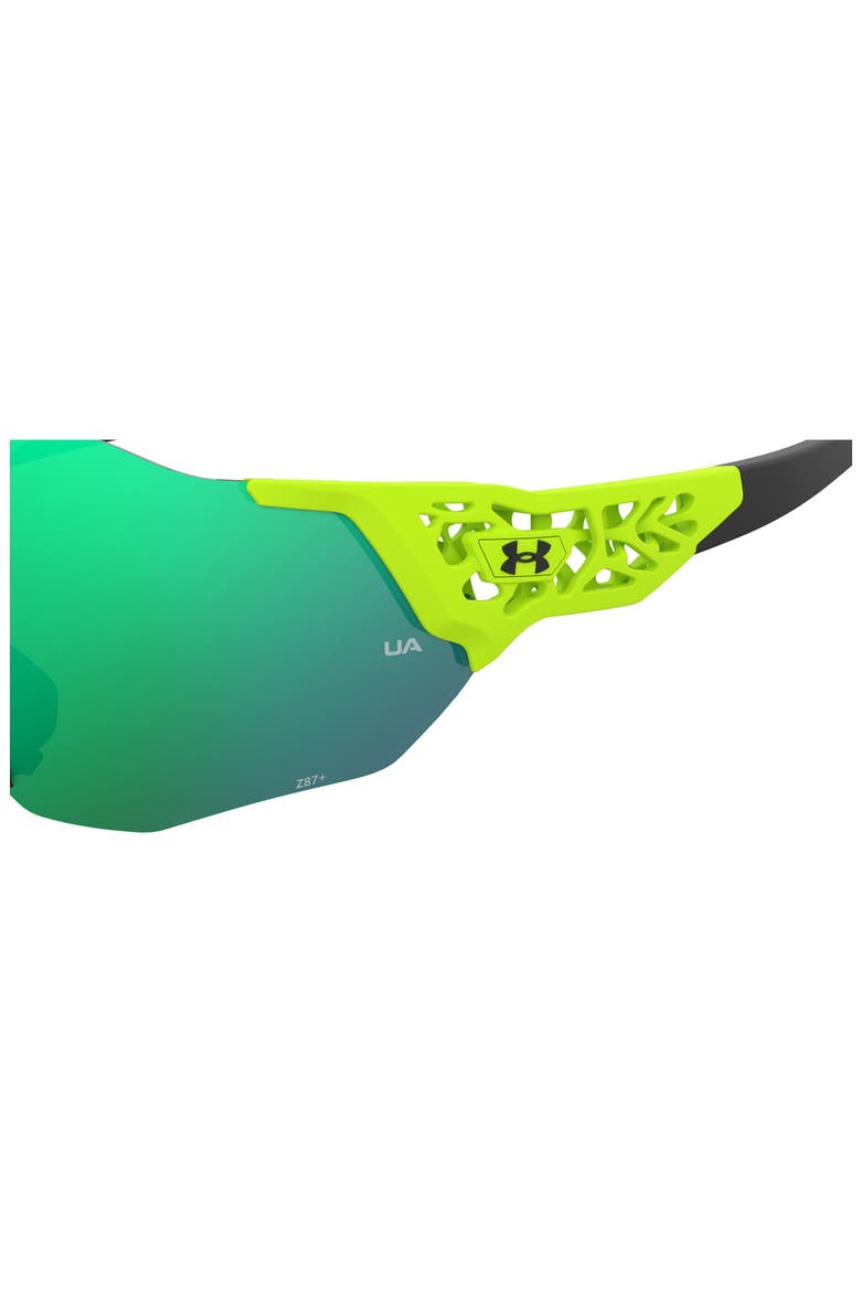 99mm Next Level Shield Sunglasses, Alternate, color, GREEN FLUO BLACK
