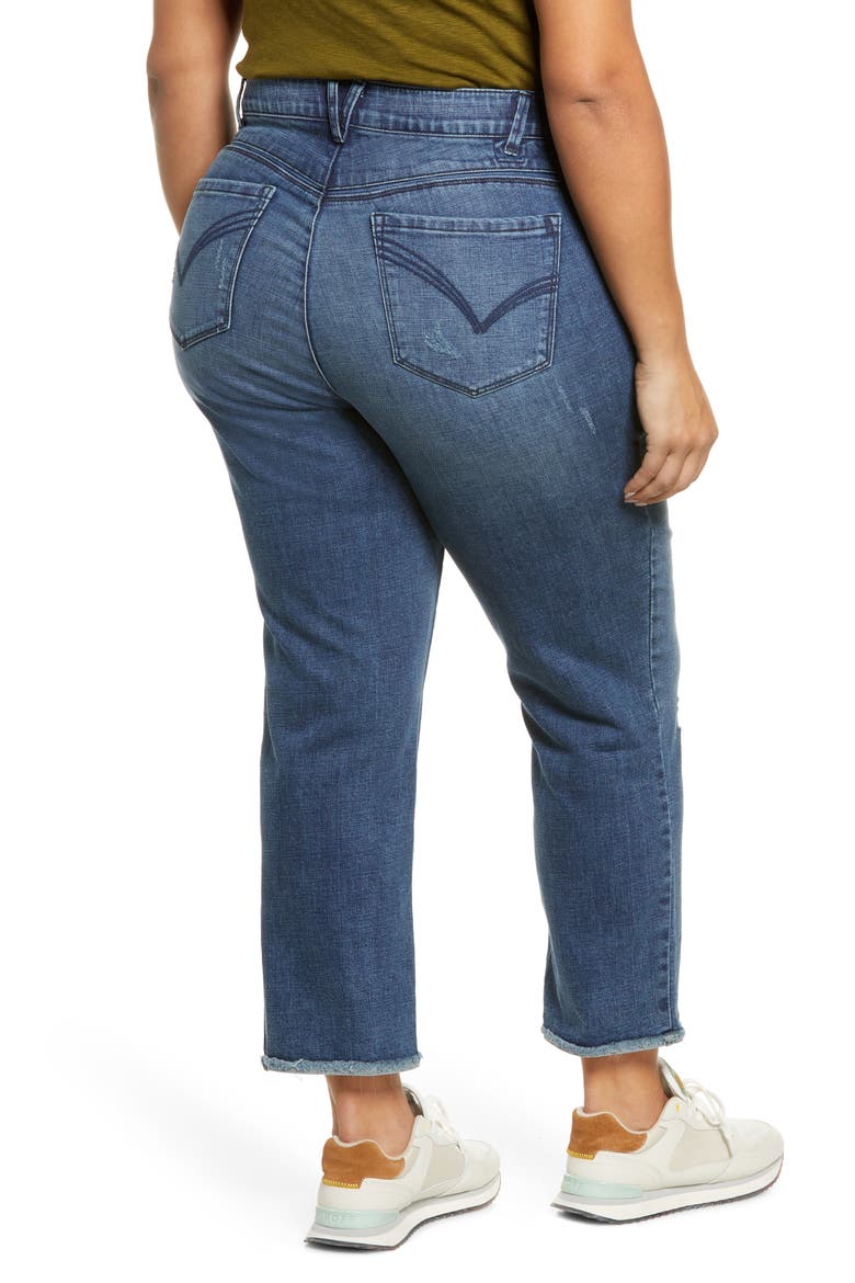 'Ab'Solution Stretch Skinny Crop Jeans (Nordstrom Exclusive), Alternate, color, BLUE VINTAGE