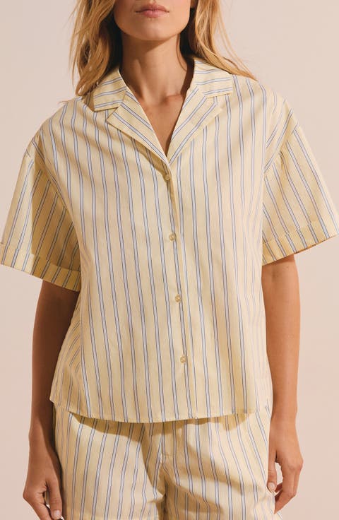 Benicio Striped Cotton Chemise