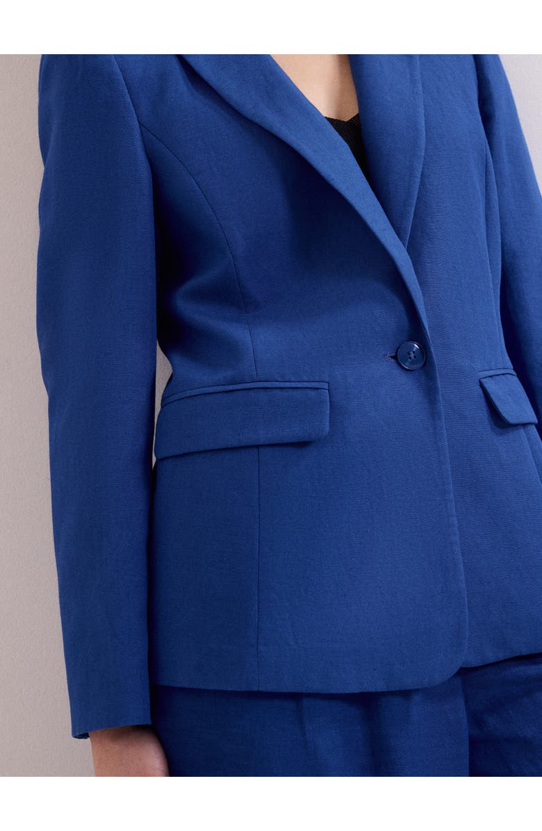 Phase Eight Floette Linen Blazer, Alternate, color, Cobalt
