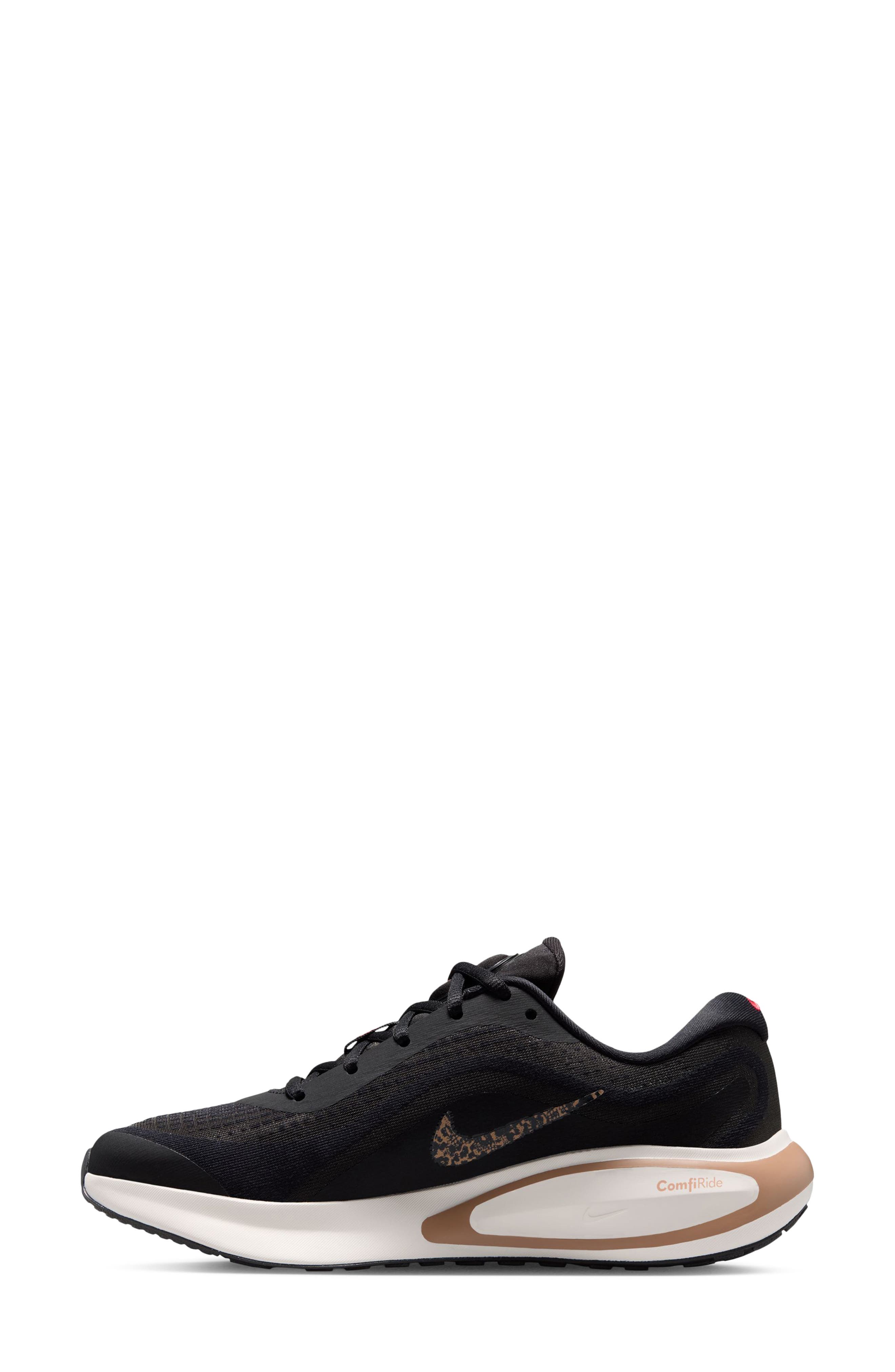 Journey Run Print Running Shoe, Alternate, color, BLACK/ FUSION RED-SAIL