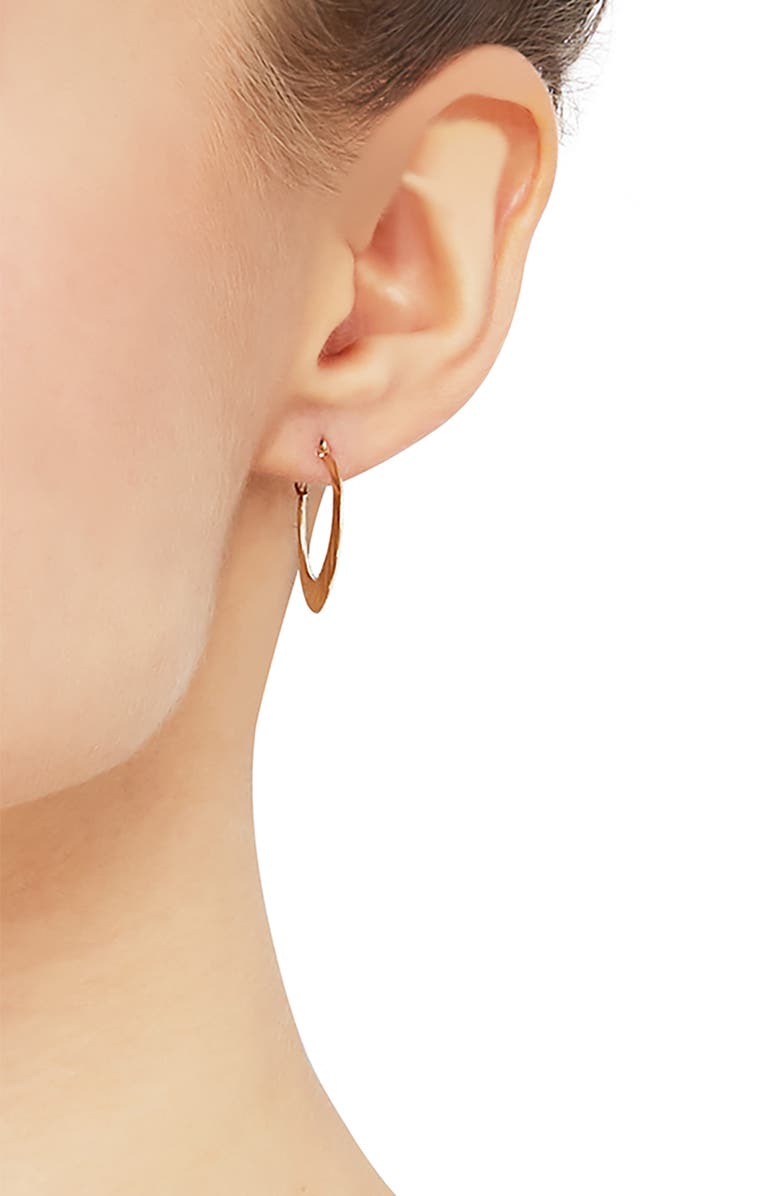 Frankie & Zoe Twisted Hoop Earrings, Alternate, color, Yellow Gold