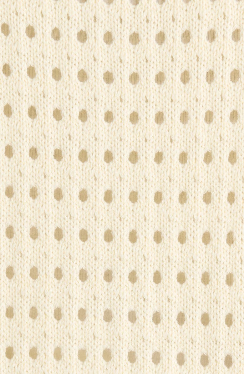 SUGARLIPS Deffy Cotton Cardigan, Alternate, color, Cream