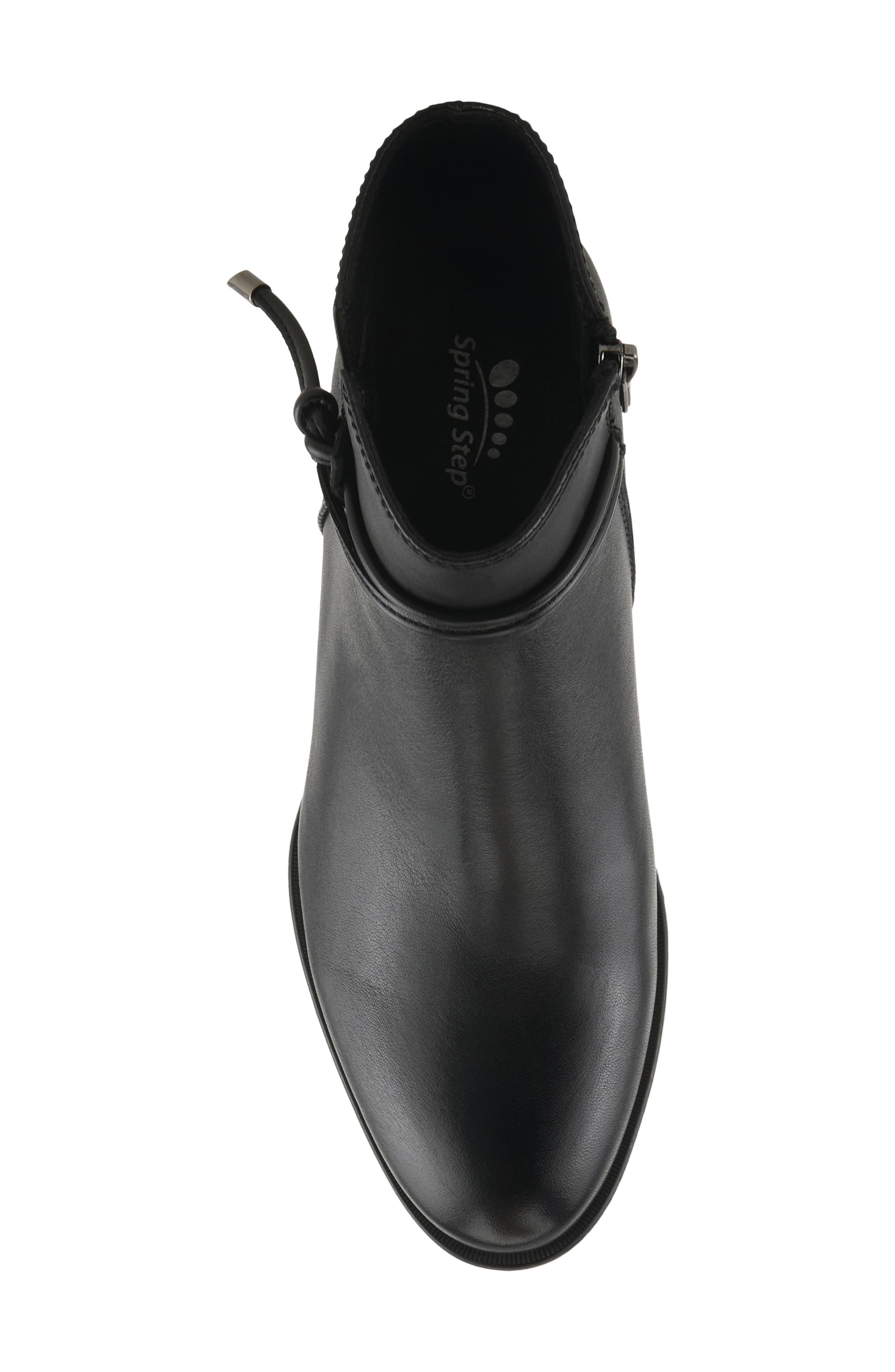 Spring Step The Reeder Block Heel Bootie, Alternate, color, Black