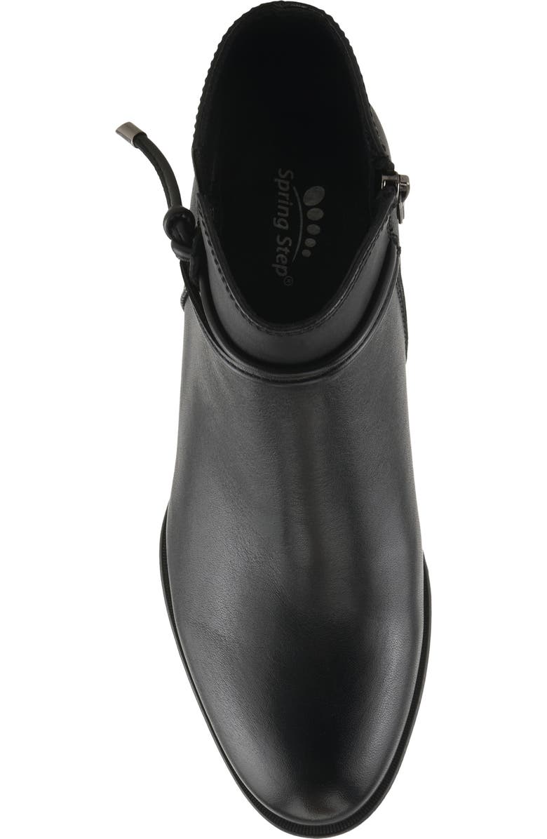 Spring Step The Reeder Block Heel Bootie, Alternate, color, Black