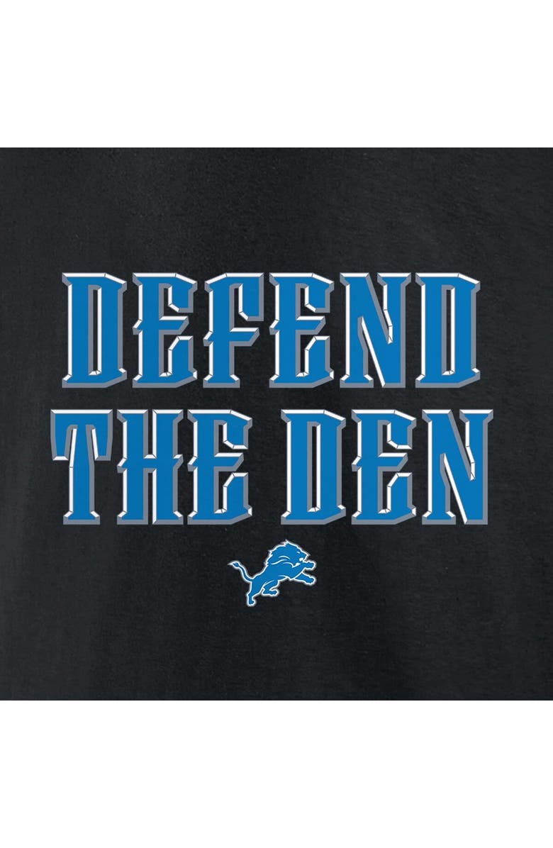 FANATICS Men's Fanatics Black Detroit Lions Defend the Den T-Shirt, Alternate, color, Black