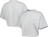 LUSSO Men's Lusso Gray Chicago Bulls Nola Faded Tonal Cropped T-Shirt