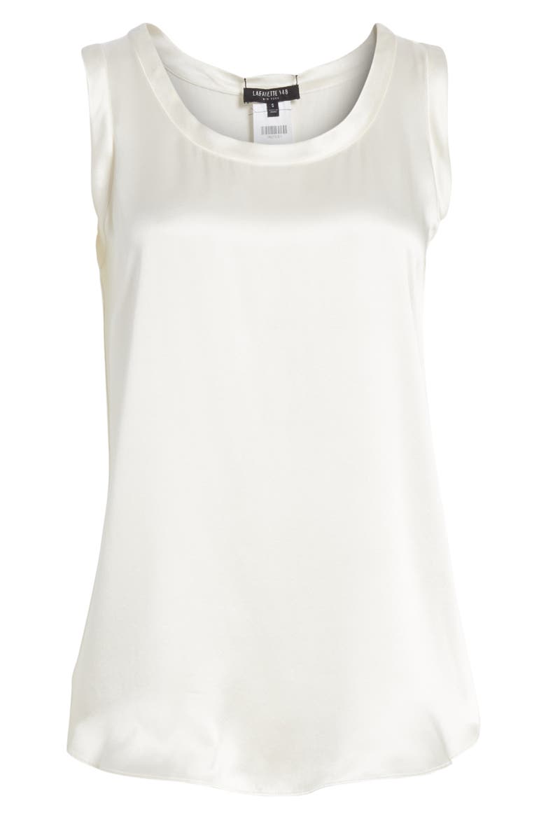 Perla Reversible Silk Blouse, Alternate, color, CLOUD