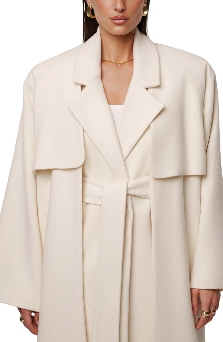 JLUXLABEL Cloud Woven Coat, Alternate, color, Ivory