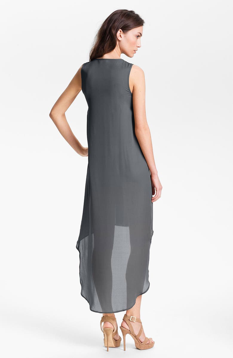 Haute Hippie Embellished Panel High/Low Dress, Alternate, color, 