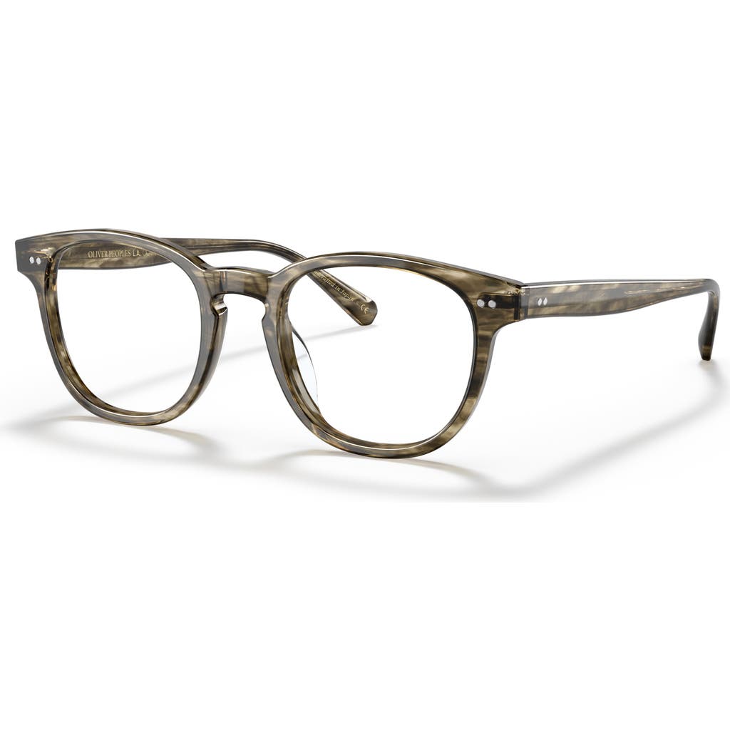 Oliver Peoples 48mm Rectangle Optical Glasses In Green