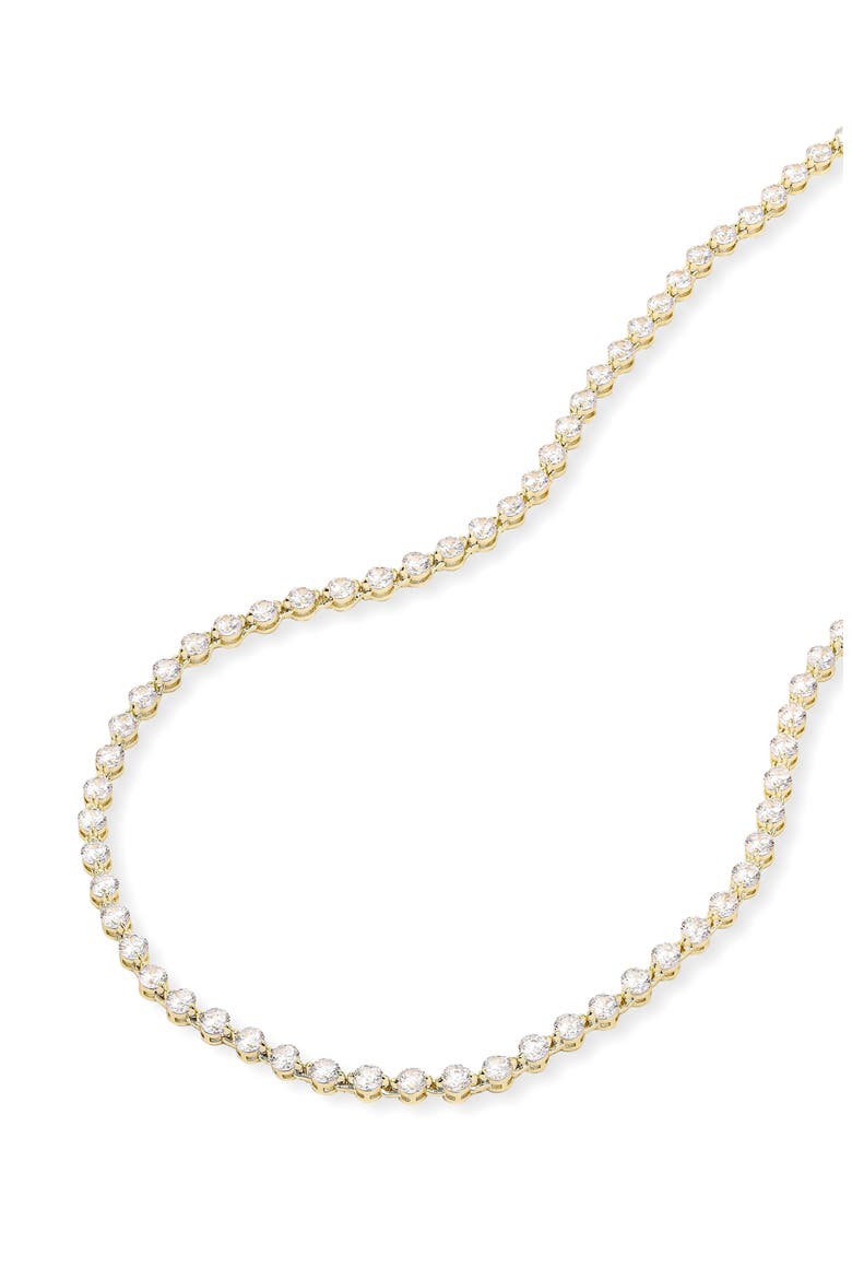 She's an Icon Tennis Necklace, Alternate, color, GOLD-WHITE