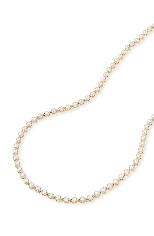 Melinda Maria She's An Icon Tennis Necklace In Goldhite