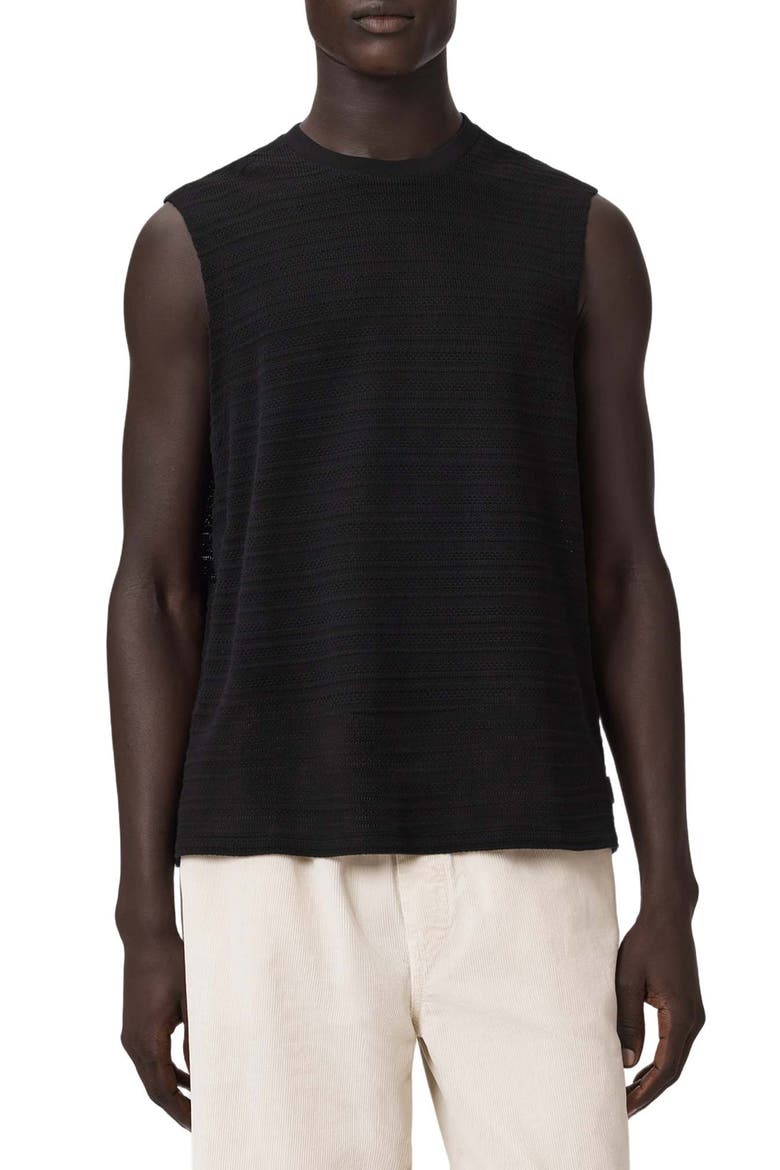 Cove Sweater Vest, Main, color, JET BLACK