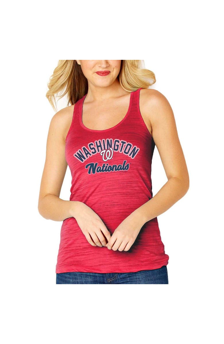 SOFT AS A GRAPE Women's Soft as a Grape Red Washington Nationals Multicount Racerback Tank Top, Alternate, color, Red