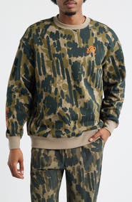 MALBON Range Tour Divot Camo Cotton Sweatshirt