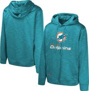 Outerstuff Men's Aqua Miami Dolphins Streak Fleece Pullover Hoodie