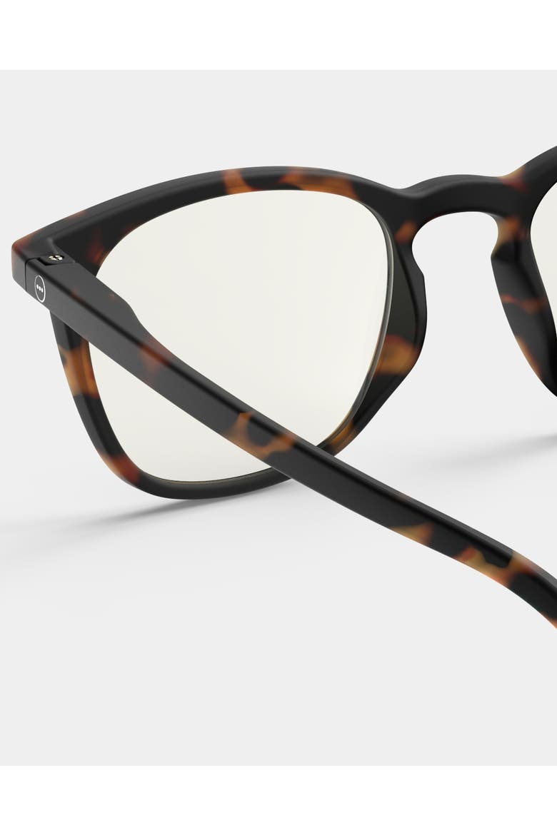 #E 49mm Trapeze Screen Glasses, Alternate, color, Tortoise