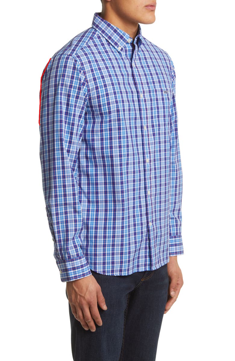 vineyard vines Tattersall Classic Fit Stretch Poplin Button-Down Shirt, Alternate, color,