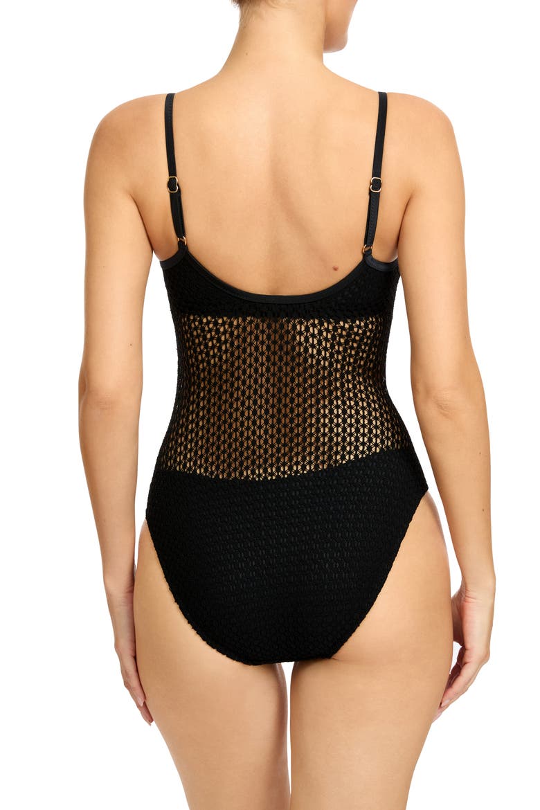 One-Piece Swimsuit, Alternate, color, BLACK