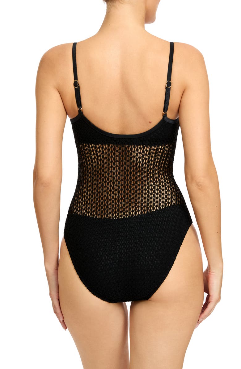 Robin Piccone One-Piece Swimsuit, Alternate, color, Black