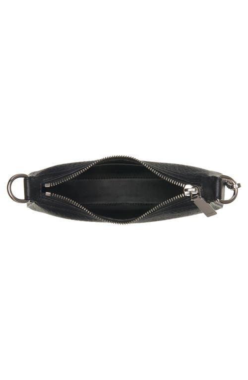 Shop Alexander Mcqueen Mcqueen Mini T-bar Handbag In Black/silver