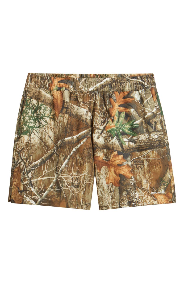 SANTO STUDIO x Realtree EDGE Camo Drawstring Shorts, Alternate, color, Camouflage