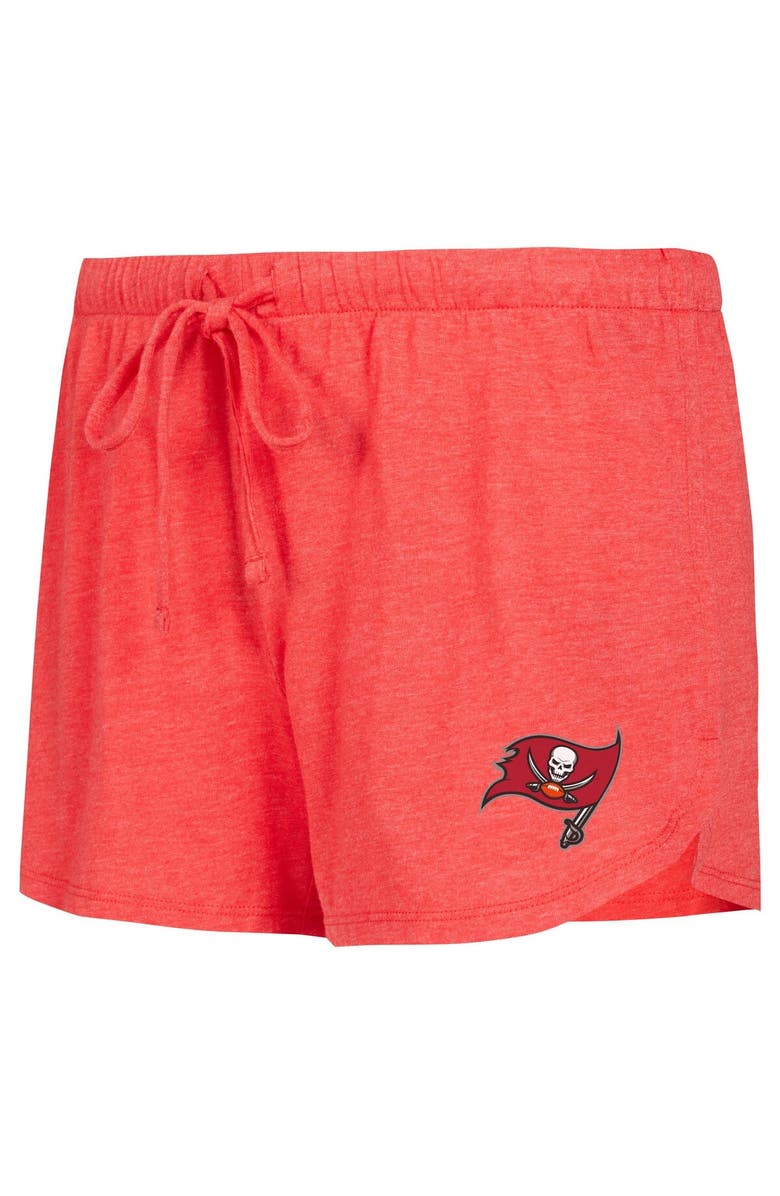 CONCEPTS SPORT Women's Concepts Sport Red/Black Tampa Bay Buccaneers Raglan Long Sleeve T-Shirt & Shorts Lounge Set, Alternate, color, 