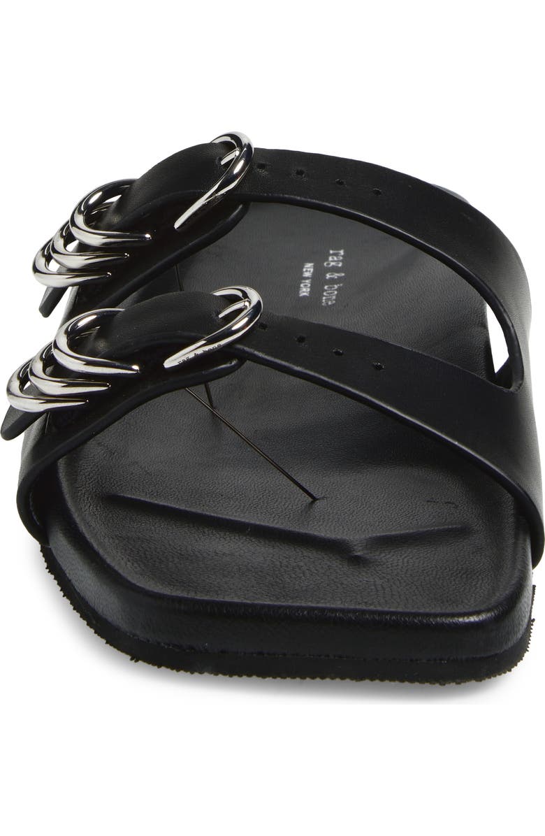 rag & bone Rue Slide Sandal, Alternate, color, Black
