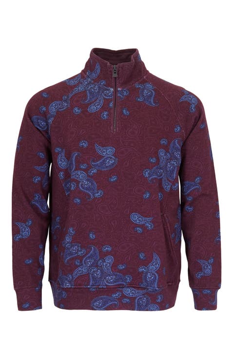 Craig Brushed Interlock Quarter Zip Pullover