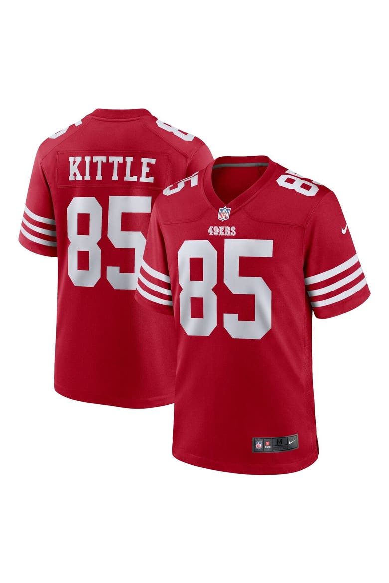Men's Nike George Kittle Scarlet San Francisco 49ers Player Game Jersey, Alternate, color, Scarlet
