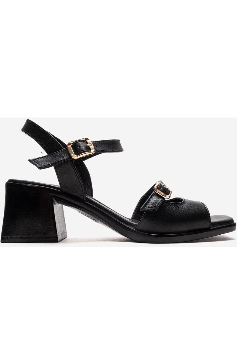 Forever & Always Shoes Yolen Leather Block Heel Sandal, Alternate, color,
