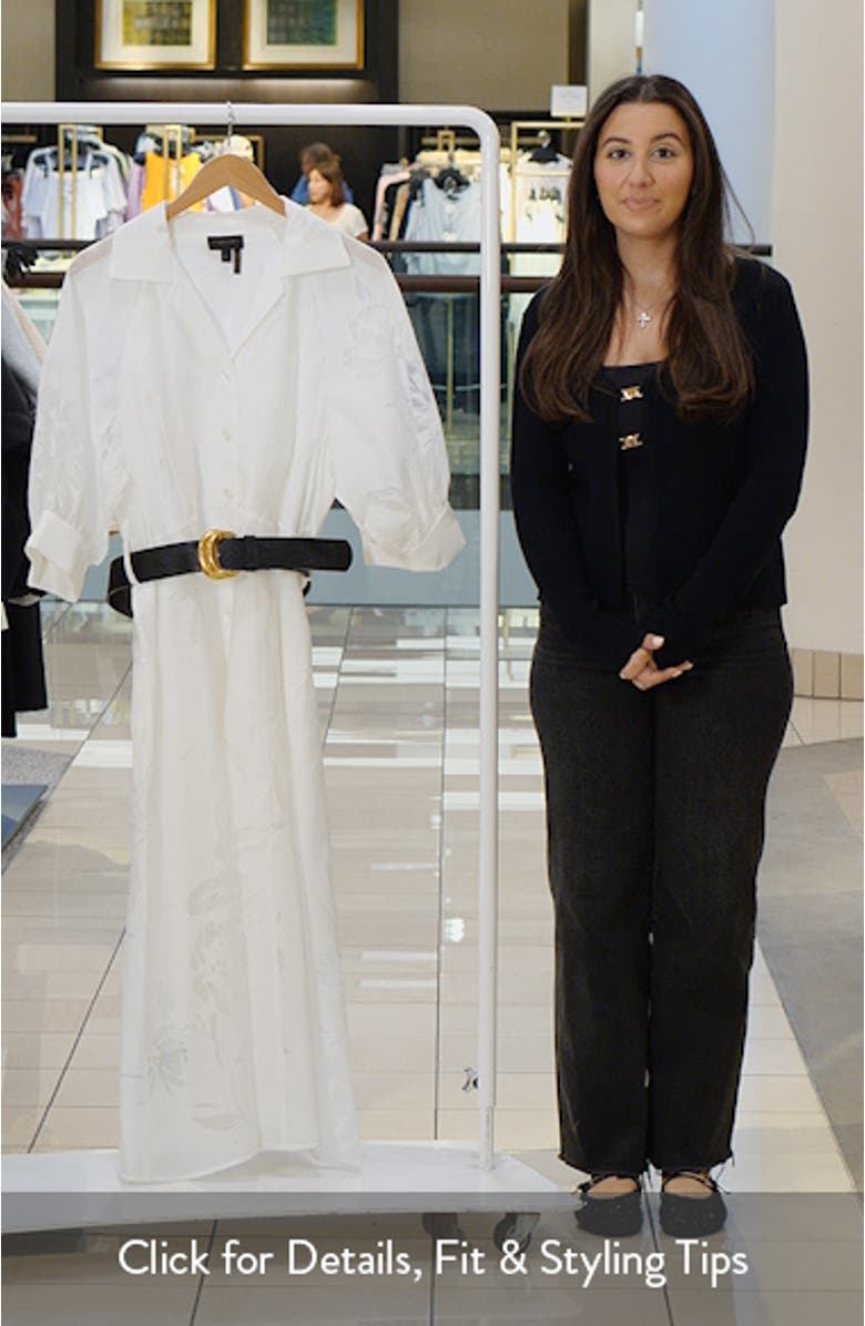 Floral Cutout Shirtdress, sales video thumbnail