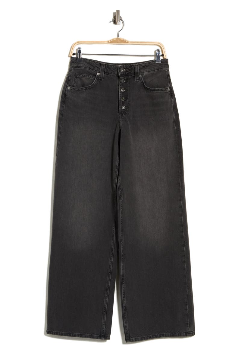 Nia Button Fly Wide Leg Jeans, Alternate, color, PARADISO