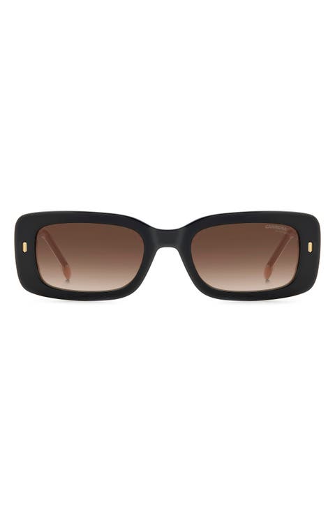 53mm Gradient Rectangular Sunglasses