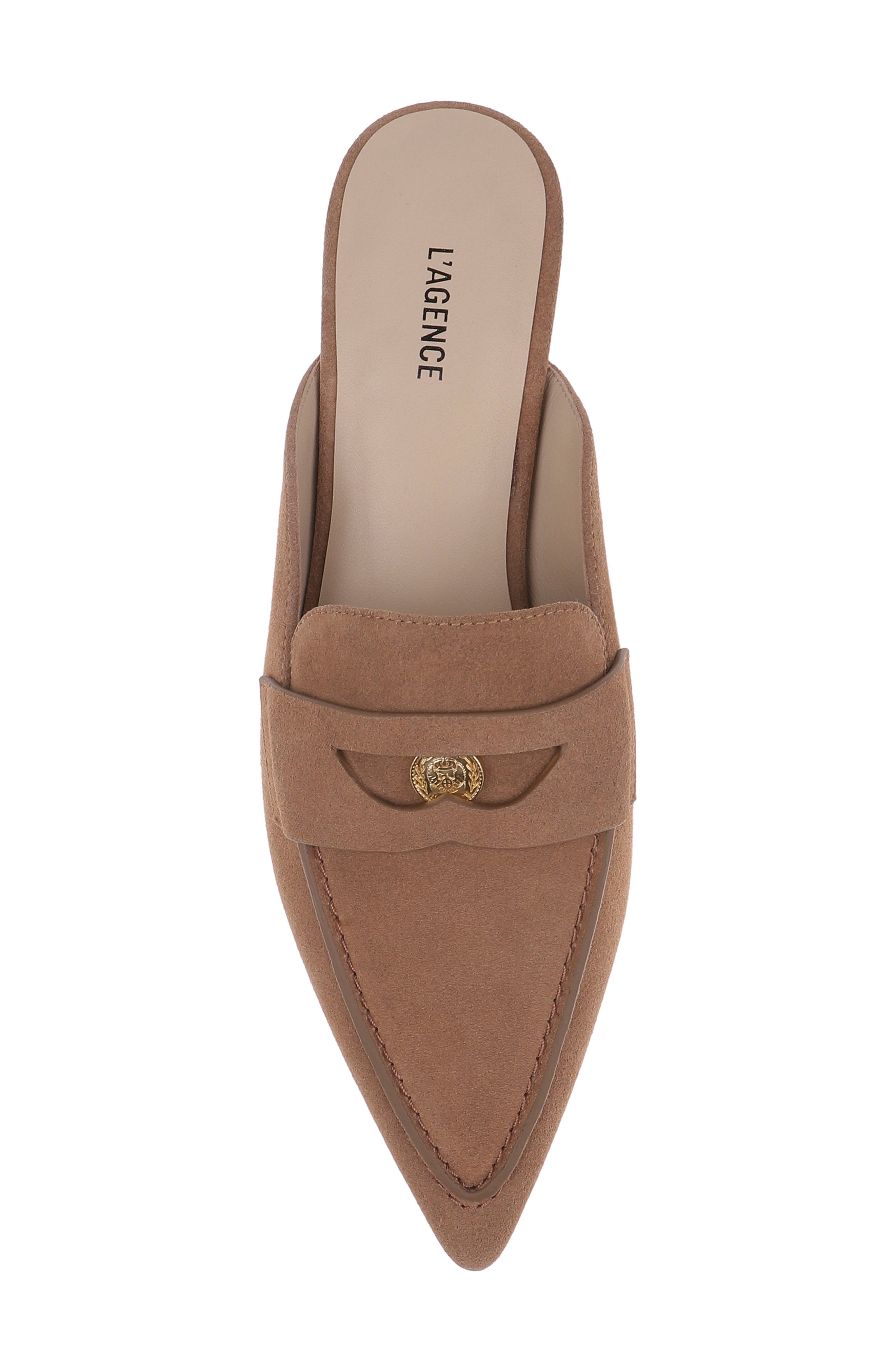 L'AGENCE Provence Mule, Alternate, color, Sand Suede