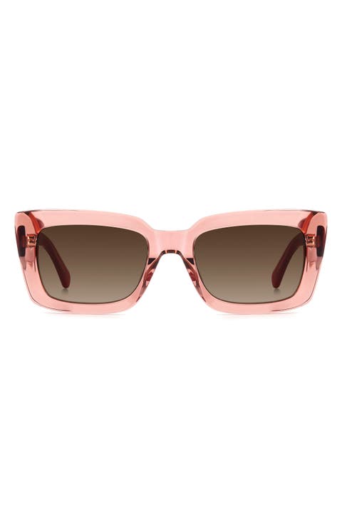 cailin 52mm rectangular sunglasses