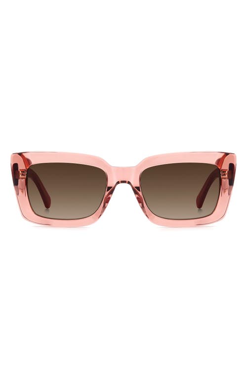 KATE SPADE KATE SPADE NEW YORK CAILIN 52MM RECTANGULAR SUNGLASSES