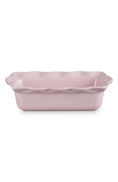 Le Creuset Heritage Stoneware 9-inch Fluted Loaf Pan In Chiffon Pink