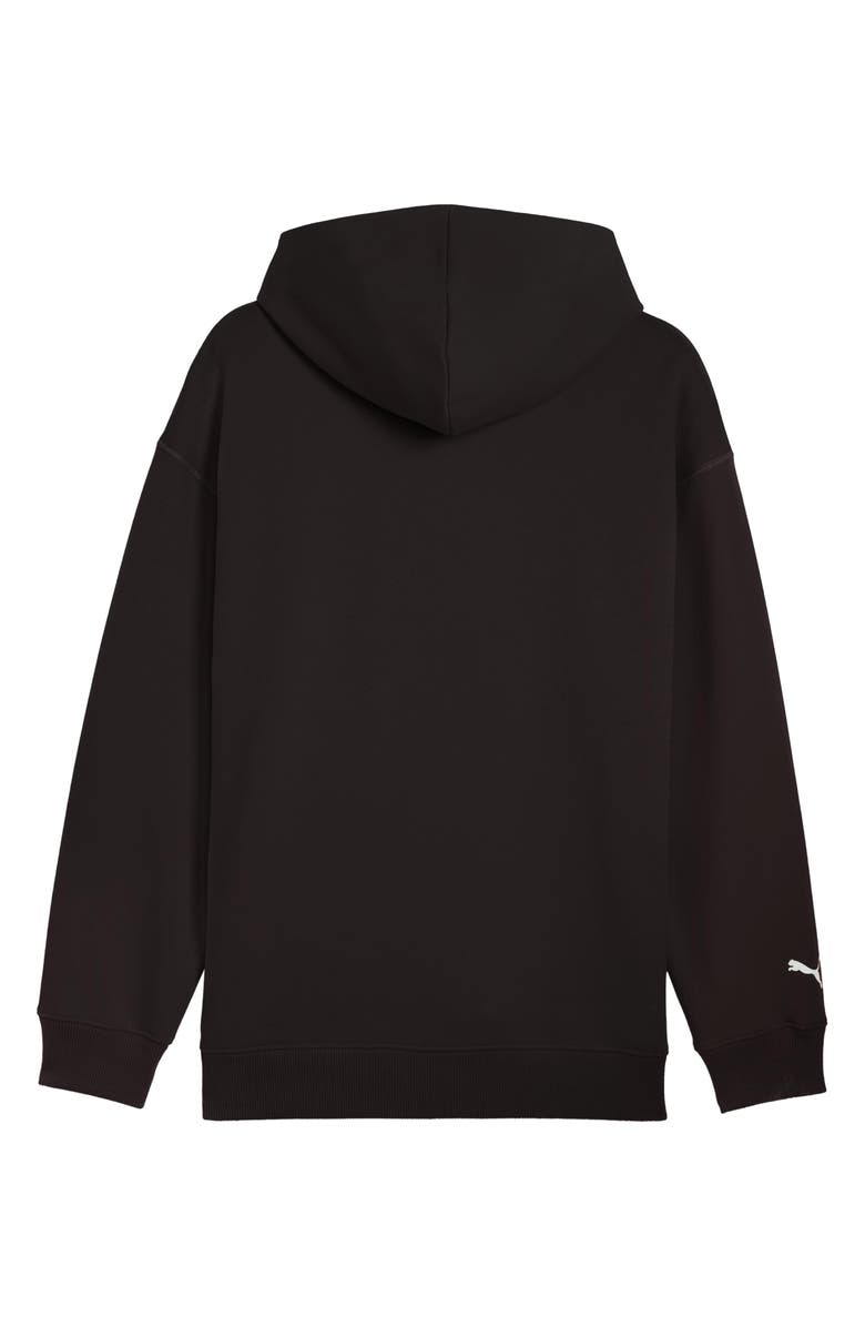 PUMA Scuderia Ferrari Sportswear Shield Pullover Hoodie, Alternate, color, Puma Black