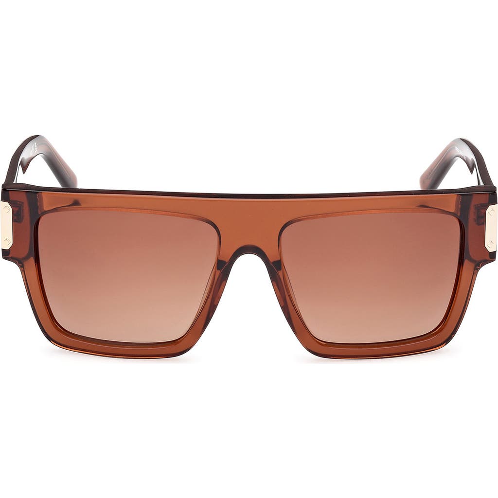 Mcm 54mm Rectangular Sunglasses In Brown