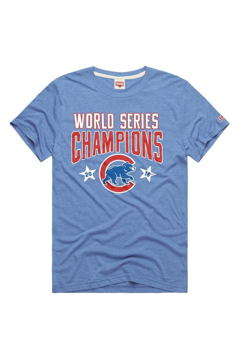 Men's Homage Light Blue Chicago Cubs Tri-Blend Hyperlocal T-Shirt, Main, color, Light Blue